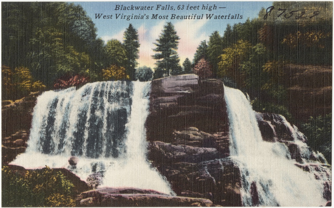 Blackwater Falls, 63 feet high -- West Virginia's most beautiful waterfalls