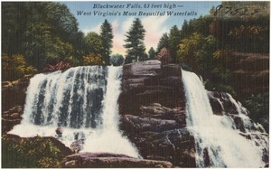 Blackwater Falls, 63 feet high -- West Virginia's most beautiful waterfalls