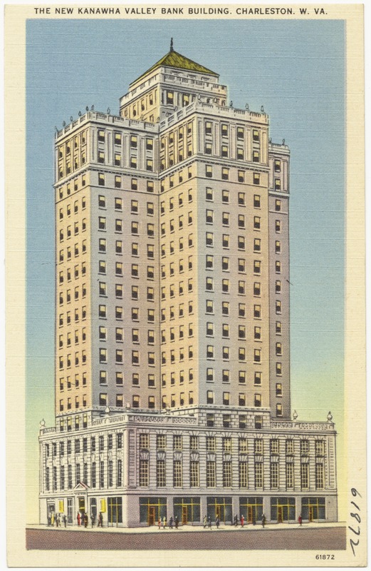 The new Kanawha Valley Bank Building, Charleston, W. VA. Digital
