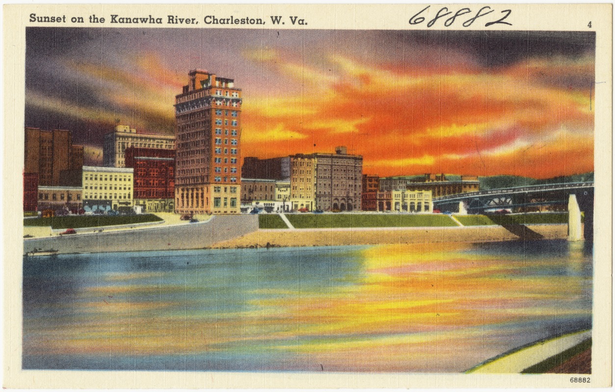 Sunset on the Kanawha River, Charleston, W. Va.