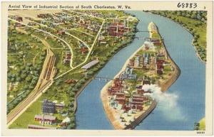 Aerial view of Industrial Section of South Charleston, W. Va.
