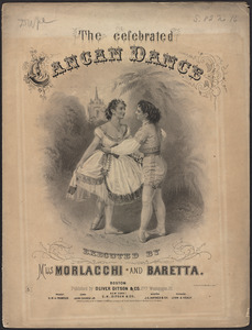 The celebrated cancan dance