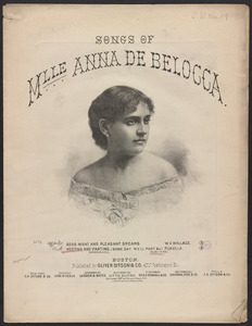 Songs of Mlle. Anna de Belocca
