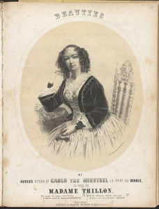 Beauties of Auber's opera of Carlo the minstrel, la part du diable, as sung by Madame Thillon.