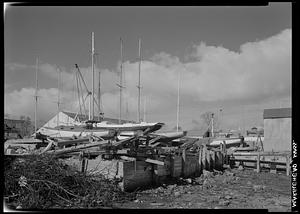 Marblehead, boats in dry dock