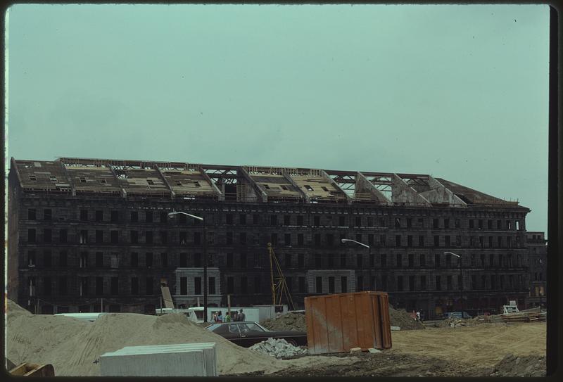 Mercantile Wharf Building under renovation, Boston