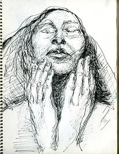 The woman in veil