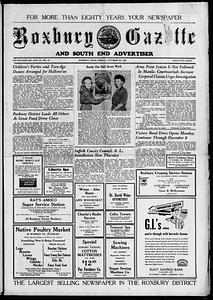 Roxbury Gazette and South End Advertiser, October 26, 1945