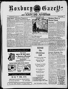 Roxbury Gazette and South End Advertiser, December 14, 1956