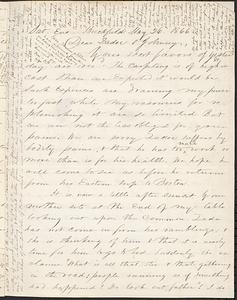 Letter from Zadoc Long to John D. Long, May 26, 1866