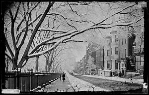 Beacon Street, Beacon Hill in winter