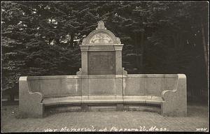 Bunker Hill memorial bench