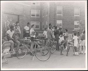 Neighborhood party in Newtowne Court