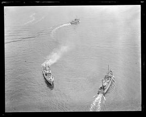 Aerial view of rum runners