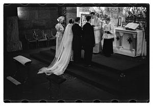 Wedding Will. Ryan of Maker St. Brig. at Brookline with Fr. Dowd
