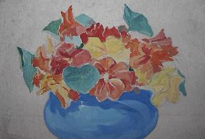 Unfinished Blue Vase