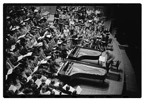 Recording "La Mer" for Victor R.C.A., Dr. K & Boston Symphony Orchestra, also recording mch.