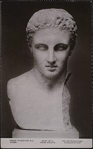 Greek IV century B.C. 33385. Bust of a young athlete. The Metropolitan Museum of Art