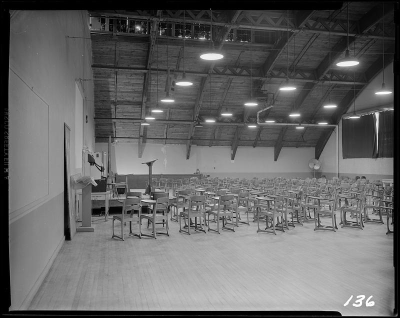 Room 100 in the Memorial Field House Digital Commonwealth