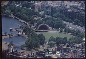 Elevated view of Hatch Shell, Boston