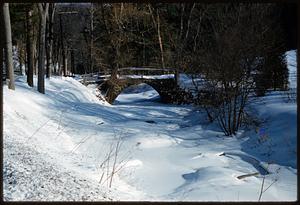 Small bridge in snow