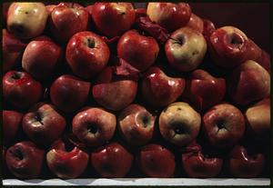 View of arrangement of apples