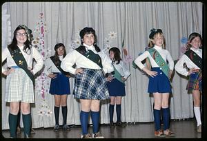 Girl Scouts on stage