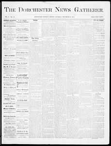 The Dorchester News Gatherer, December 11, 1875
