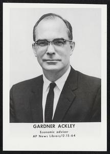 Gardner Ackley Economic advisor