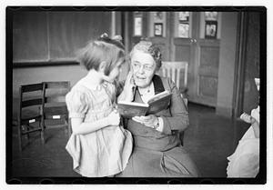 Mabel Adams, principal of Horace Mann School