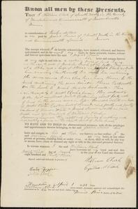 William Clark deed to Josiah Snow, April 1, 1833