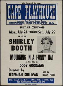 In person Shirley Booth in Mourning in a Funny Hat
