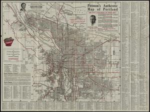 Pittmon's authentic map of Portland