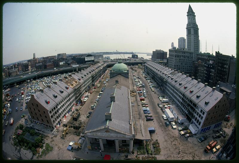 Quincy Market under construction, Boston