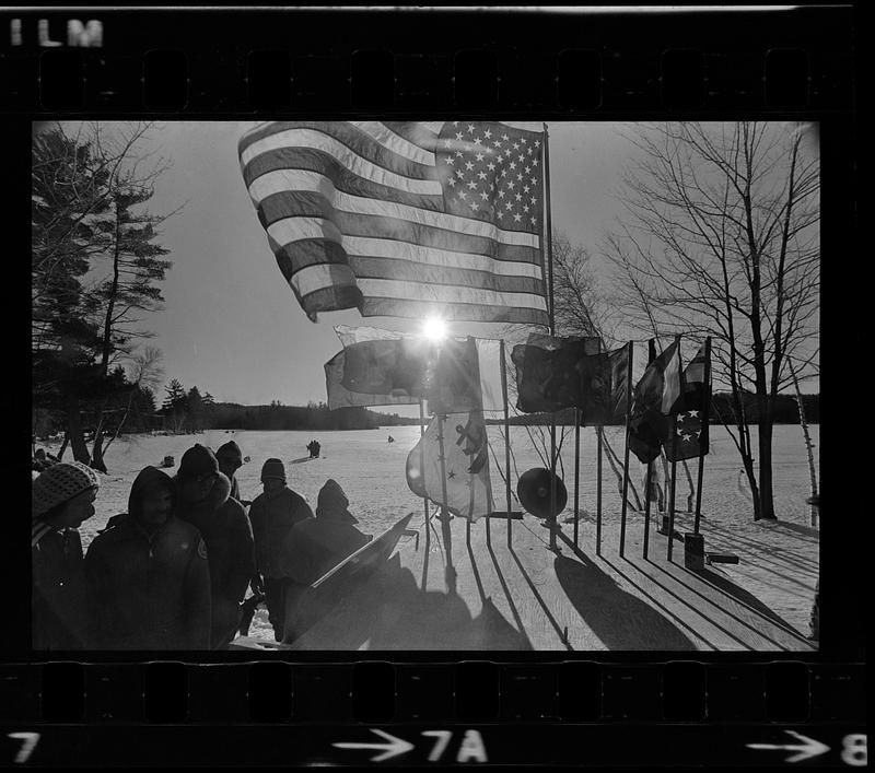 Sled dog races at Franklin Pierce College, Rindge, NH