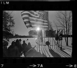 Sled dog races at Franklin Pierce College, Rindge, NH