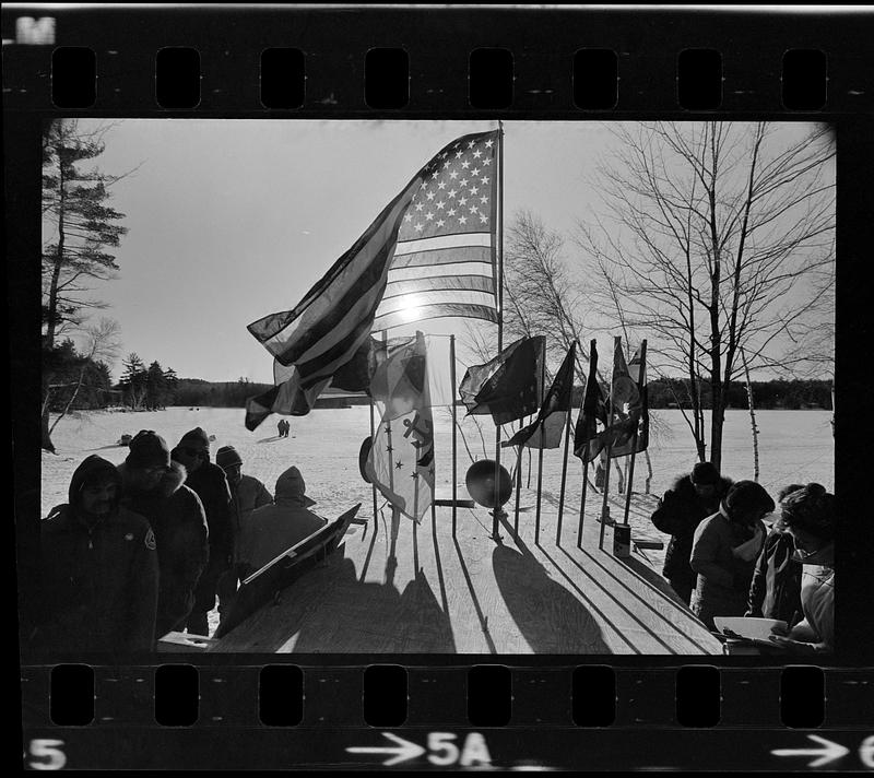 Sled dog races at Franklin Pierce College, Rindge, NH