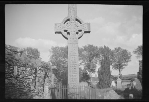 One of the crosses in the churchyard at Monasterboice
