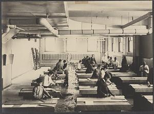 Woodworking Class, Newton Technical High School, c. 1906