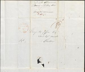 D.M. Howard to George Coffin, 26 August 1840