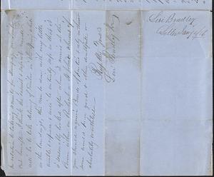 Levi Bradley to W. A. Harrington, 4 January 1856