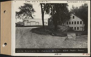 White Brothers Co., storehouse and gristmill, Coldbrook, Oakham, Mass., Aug. 4, 1928