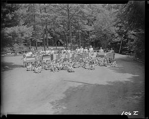 Good photograph with children and country flags and dress