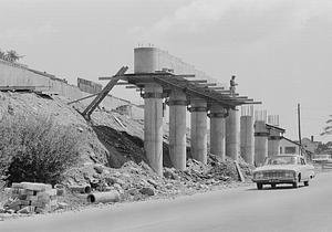 Interstate 195 construction, New Bedford