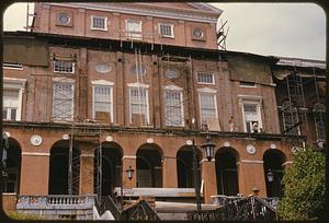 Massachusetts State House under restoration