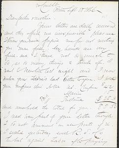 Letter from John D. Long to Zadoc Long and Julia D. Long, September 28, 1866