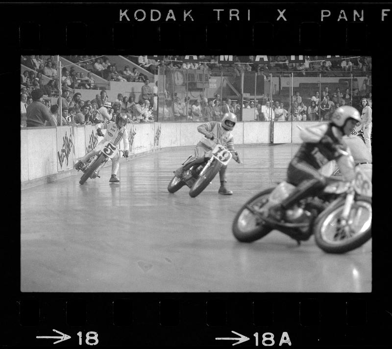 Motorcycle races at Boston Garden, Boston Digital Commonwealth