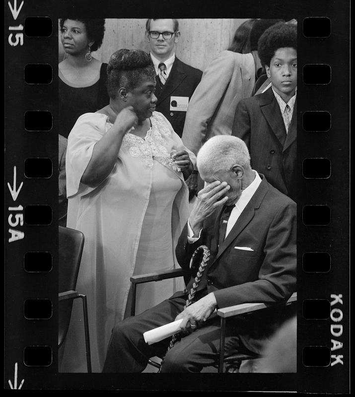 Elma Lewis & Singer Roland Hayes Sweat At City Hall Ceremony Honoring 