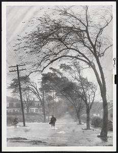 Road directly off town beach in Mattapoisett.