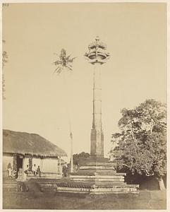 Jain pillar in Venur, India